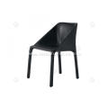 Imported microfiber leather black Manta chairs